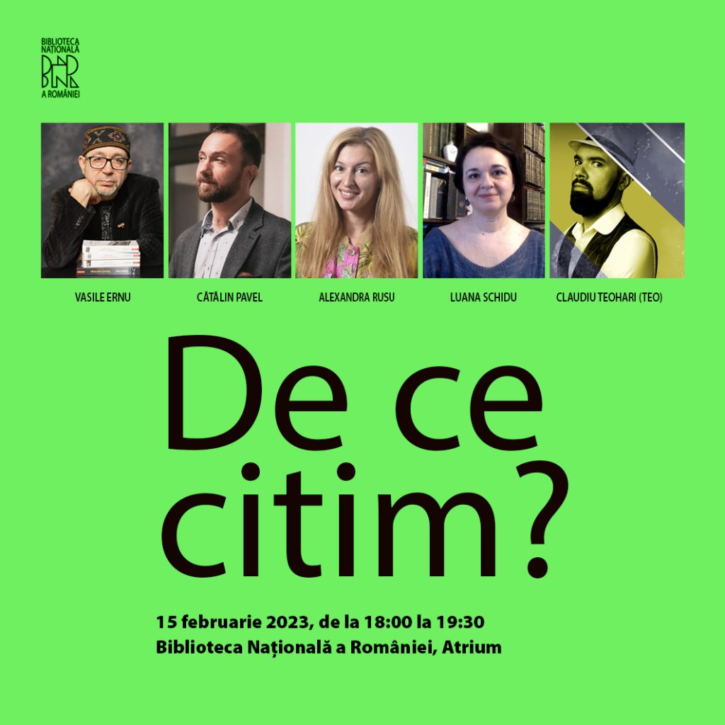 De ce citim?  Dezbatere la Biblioteca Națională a României