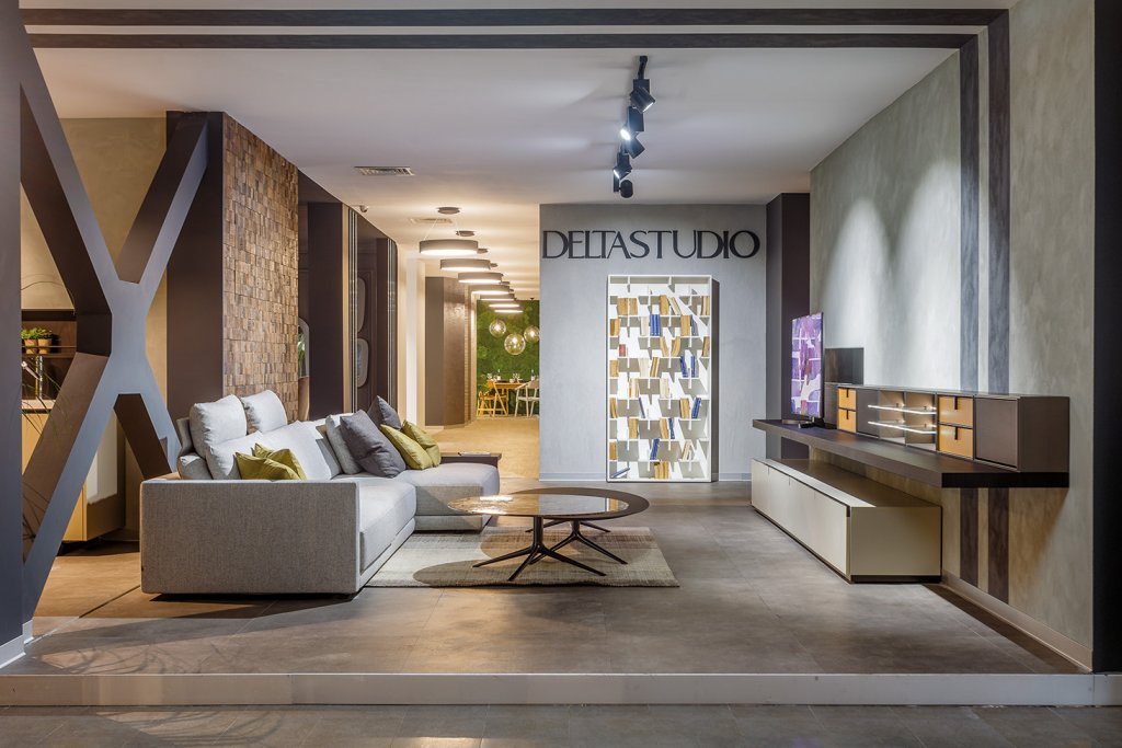 Showroom Delta Studio. Mobilier valoros, punere în operă armonioasă