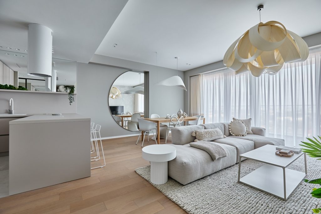 Tonuri neutre şi elemente tactile într-o nouă amenajare marca Dofinteriors