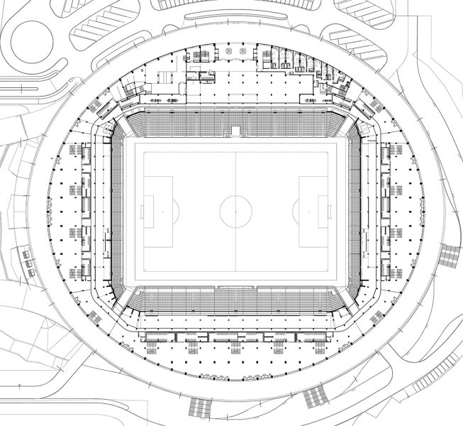 Stadion Ion Oblemenco_plan parter
