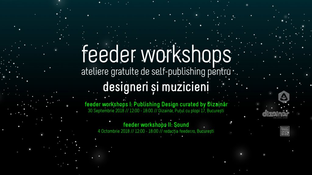 feeder workshops I & II – ateliere de online self-publishing pentru designeri și muzicieni