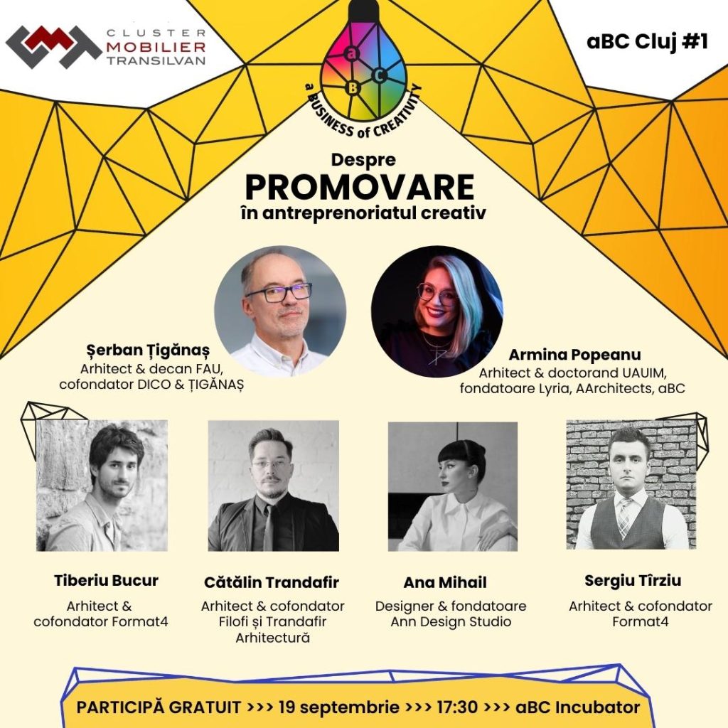 aBC – a Business of Creativity dă startul turneului prin țară cu o primă ediție la Cluj
