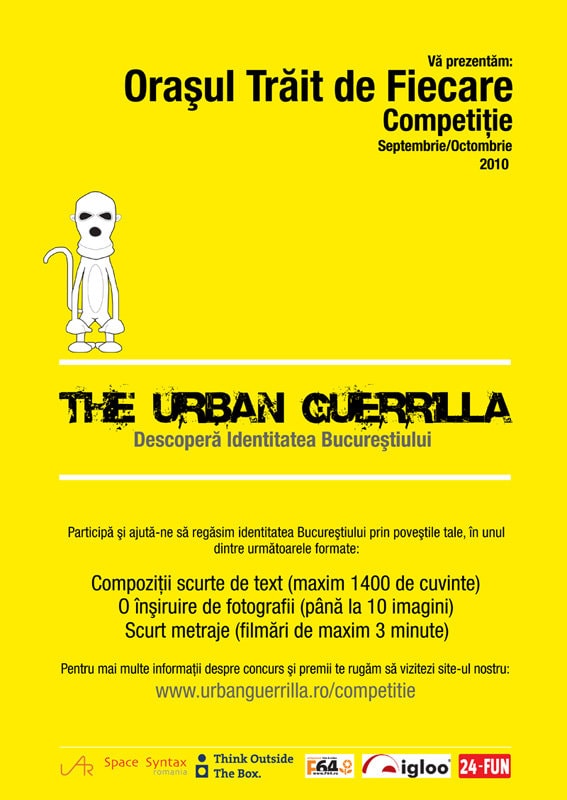 Urban Guerilla: Descoperă Bucureşti II – Oraşul Trăit de Fiecare