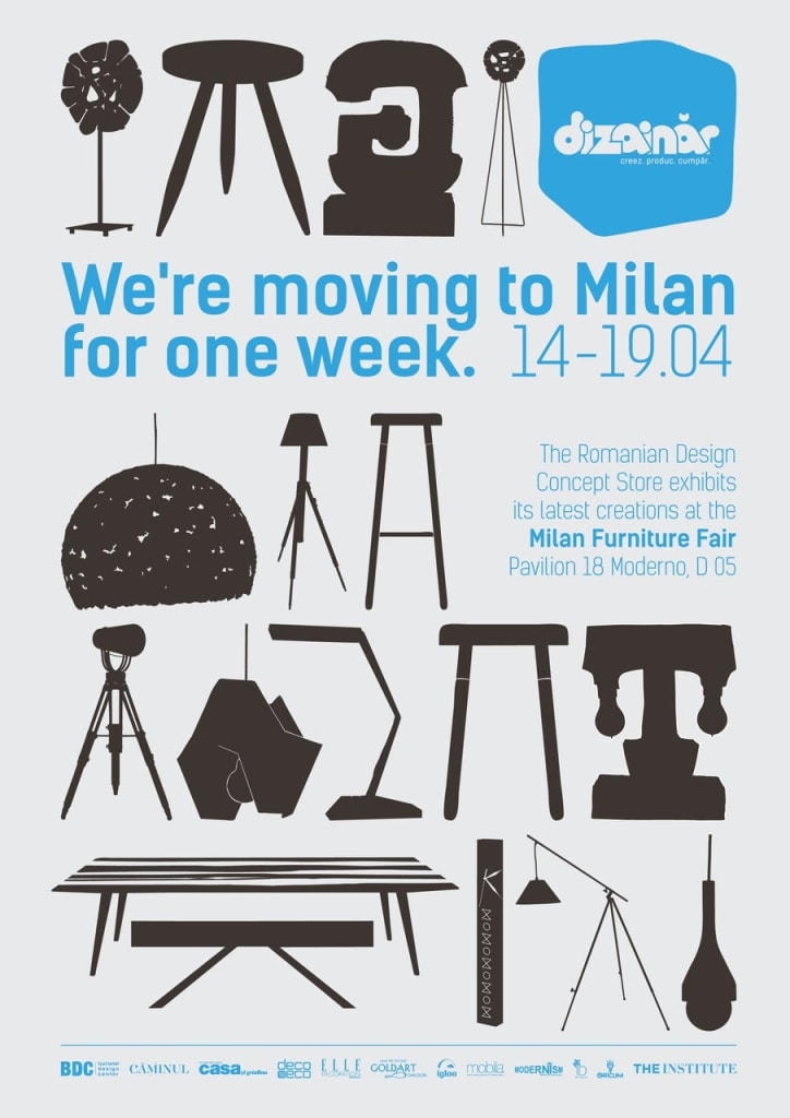 Dizainăr participă pentru a doua oară la Târgul Internațional de Mobilă de la Milano