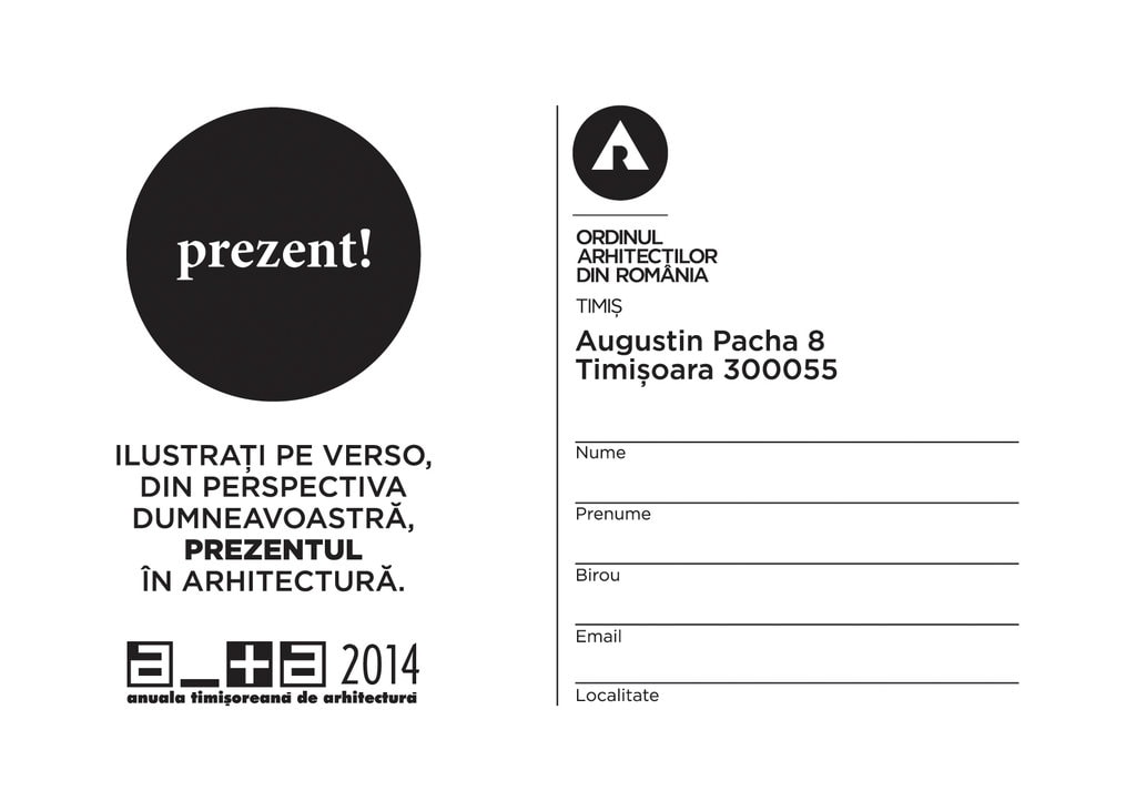 ARHITECŢI DESPRE PREZENT. Cum percepeţi prezentul în arhitectură?