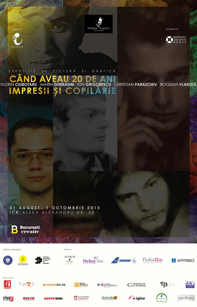 Expoziția „Când aveau 20 de ani. Impresii și Copilărie”. Un eveniment Contemporanii în cadrul Bucureștiului Creativ