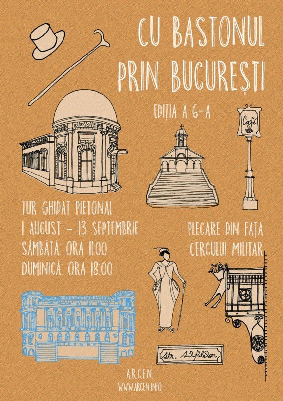ARCEN invită bucureștenii la plimbare „Cu bastonul prin București” – ediția a șasea