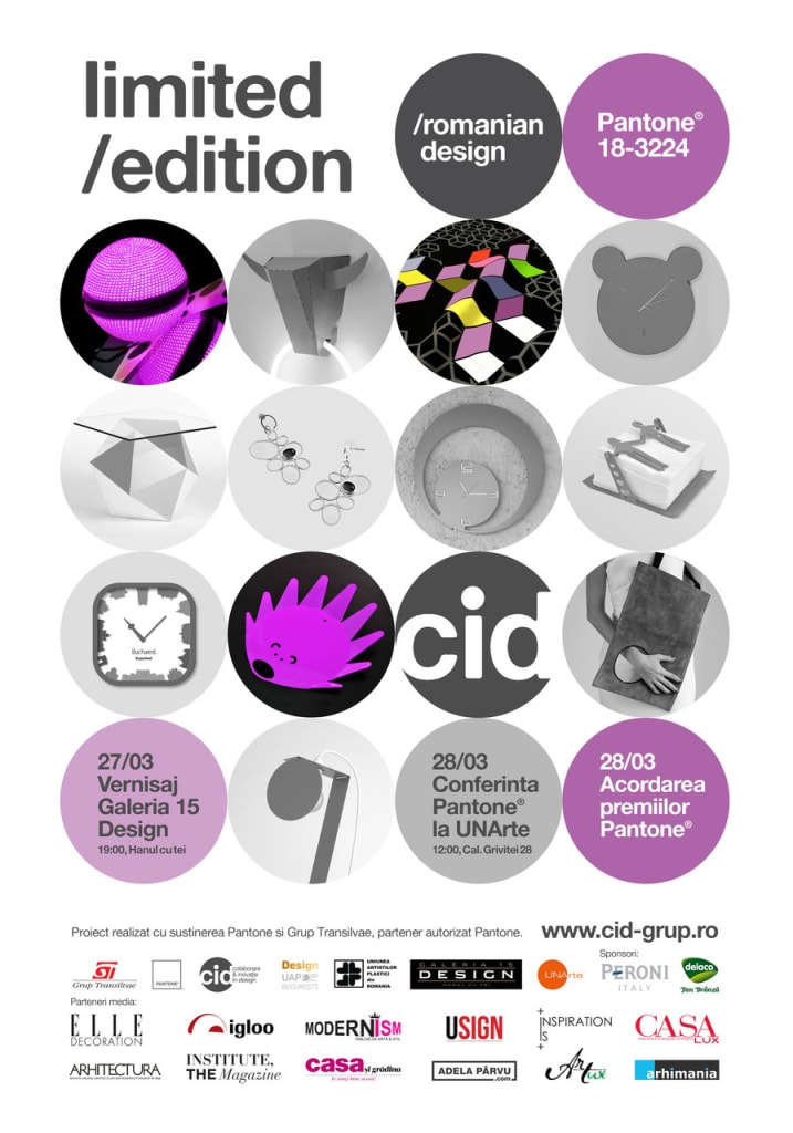 Vernisajul expoziţiei „limited edition / romanian design” Pantone®  18-3224