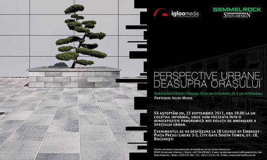 Semmelrock şi igloomedia invită arhitecţii la Perspective Urbane Deasupra Oraşului