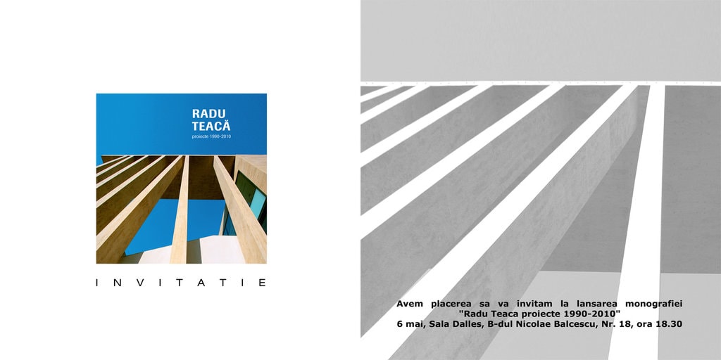 Lansare album „Radu Teacă. Proiecte 1990 – 2010”