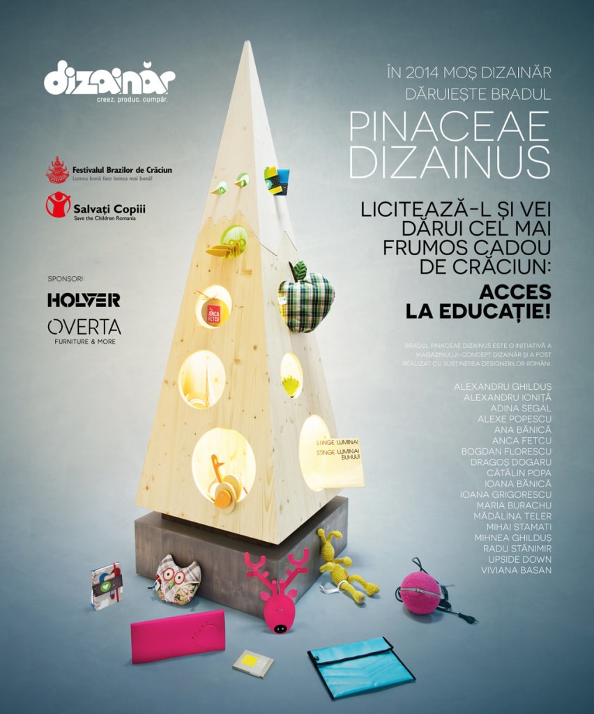 Se licitează bradul Dizainăr la Gala Festivalului Brazilor de Crăciun 2014