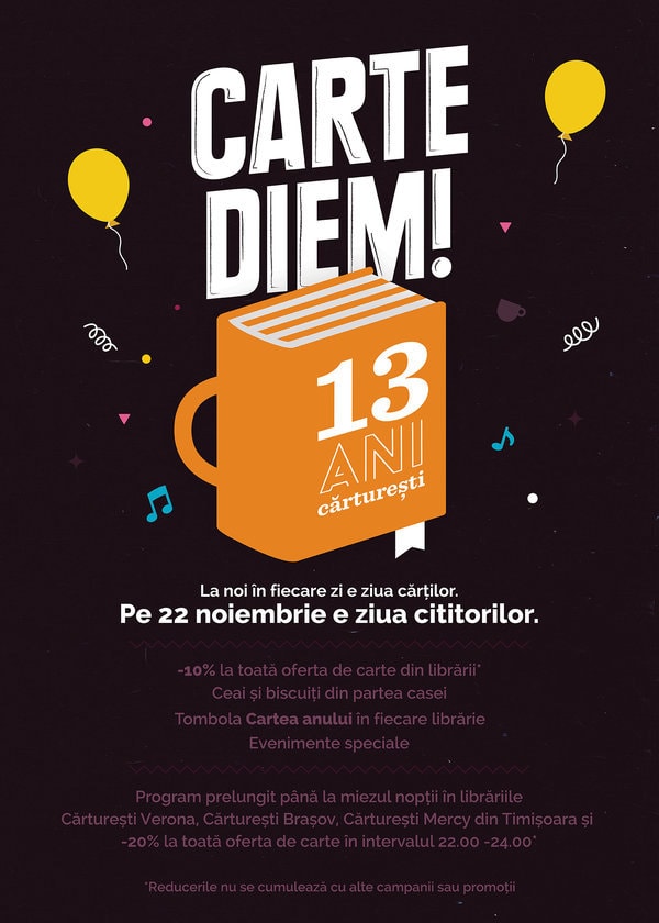 Cărtureşti la 13 ani!