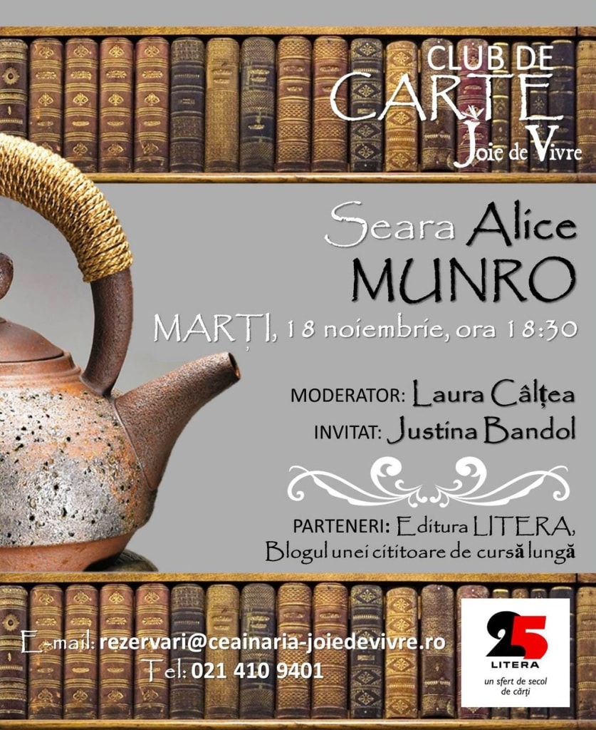 Din 18 noiembrie, pasionații de lectură, se întâlnesc la  Clubul de carte Joie de Vivre