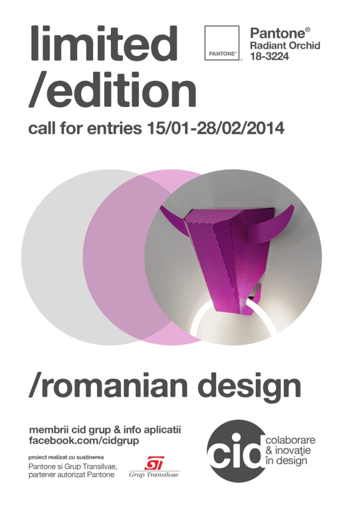 CID Grup lansează selecţia de proiecte pentru expoziţia „limited edition / romanian design”