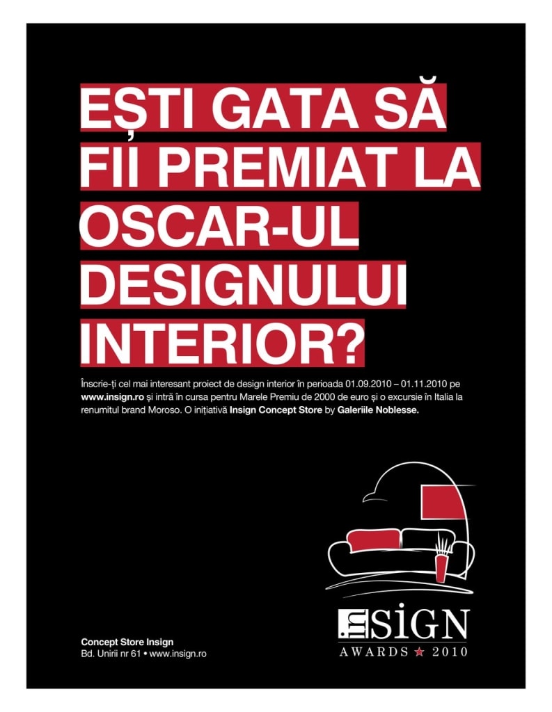 Galeriile Noblesse anunţă prima ediţie Insign Awards