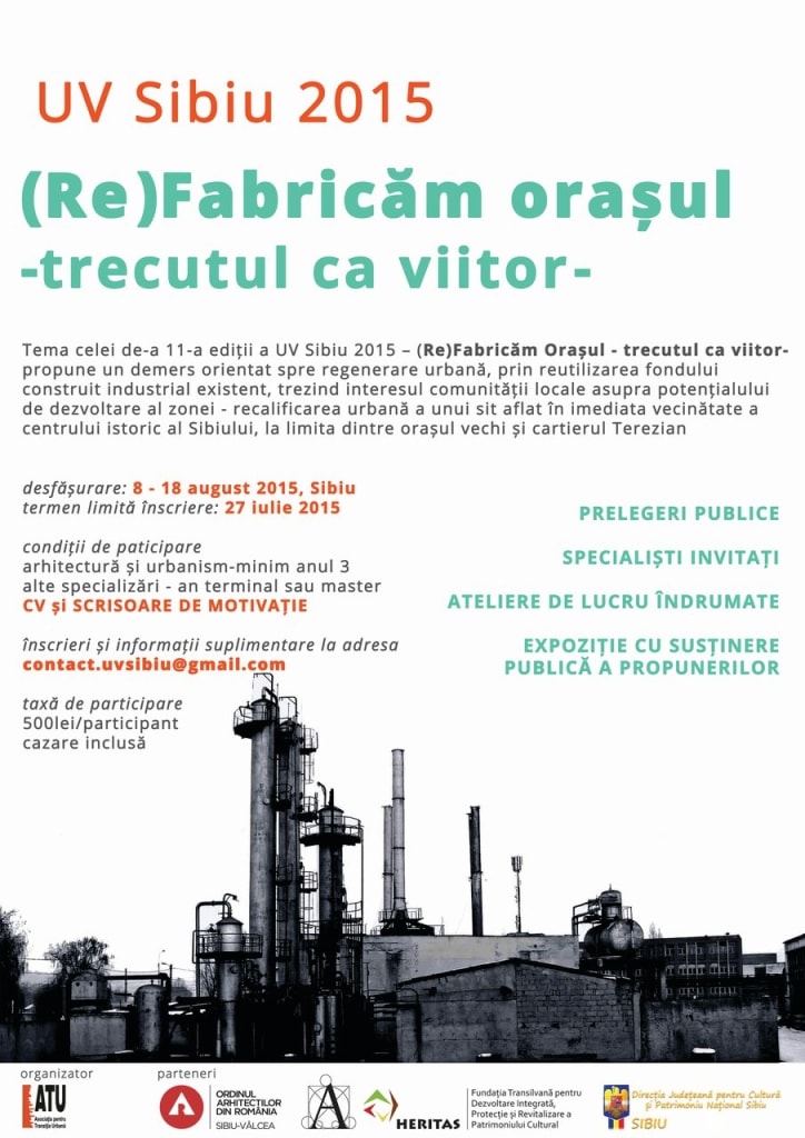 Universitatea de Vară de la Sibiu: (Re)Fabricăm orașul