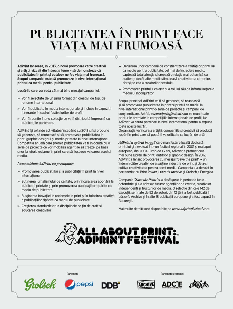 Publicitatea în print face viaţa mai frumoasă