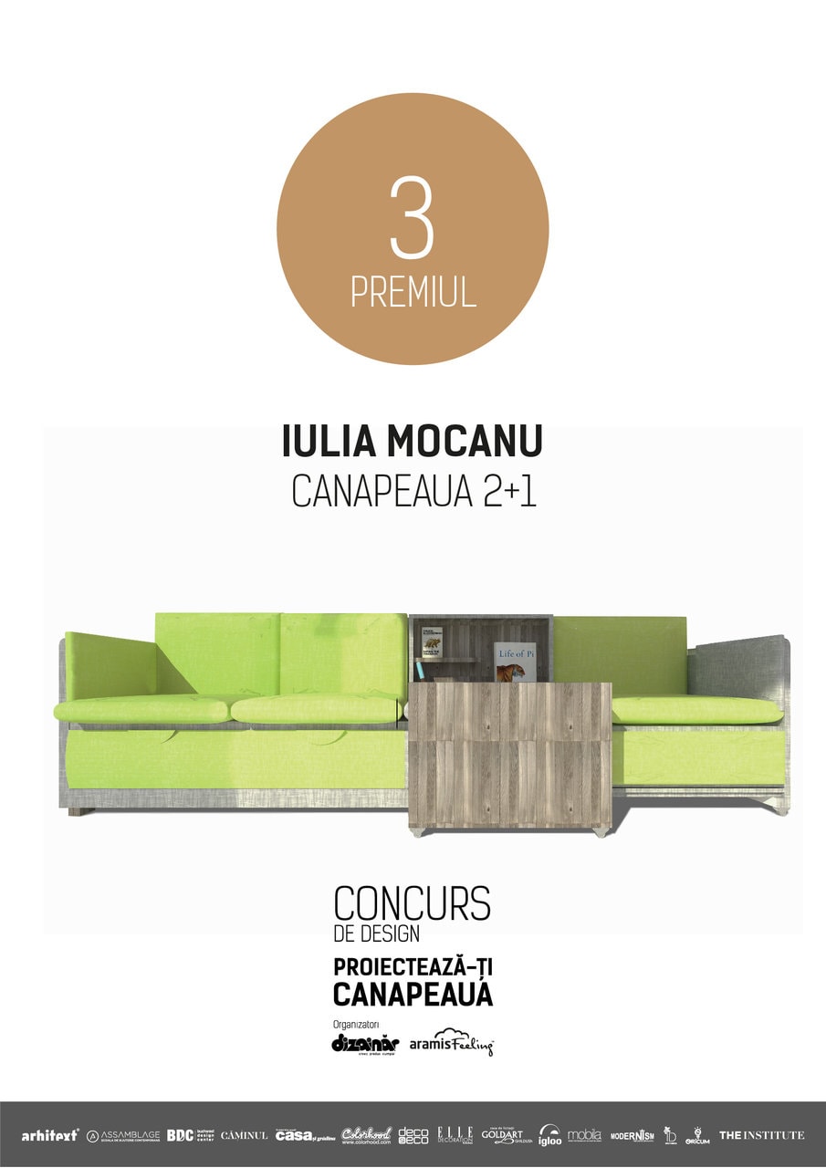 Au fost desemnați câștigătorii concursului Proiectează-ți canapeaua