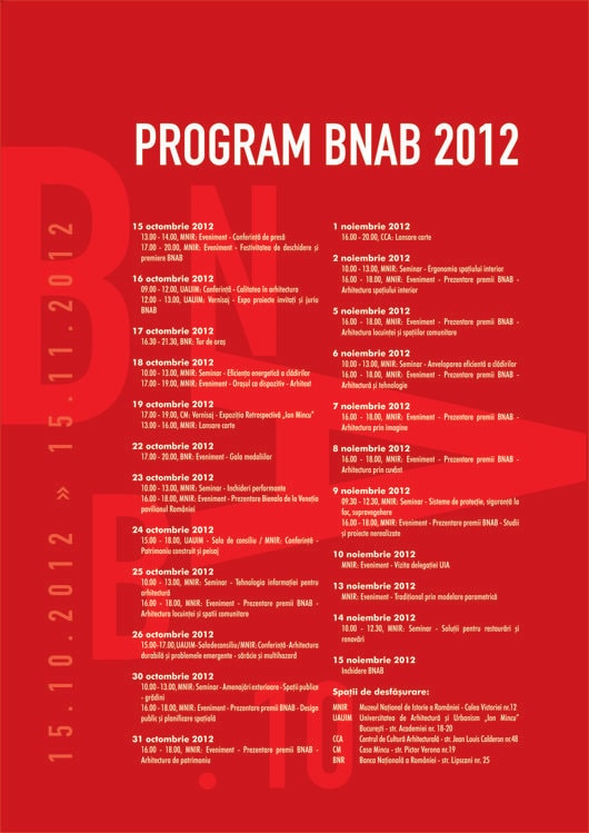 Bienala Naţională de Arhitectură Bucureşti – ediţia 10