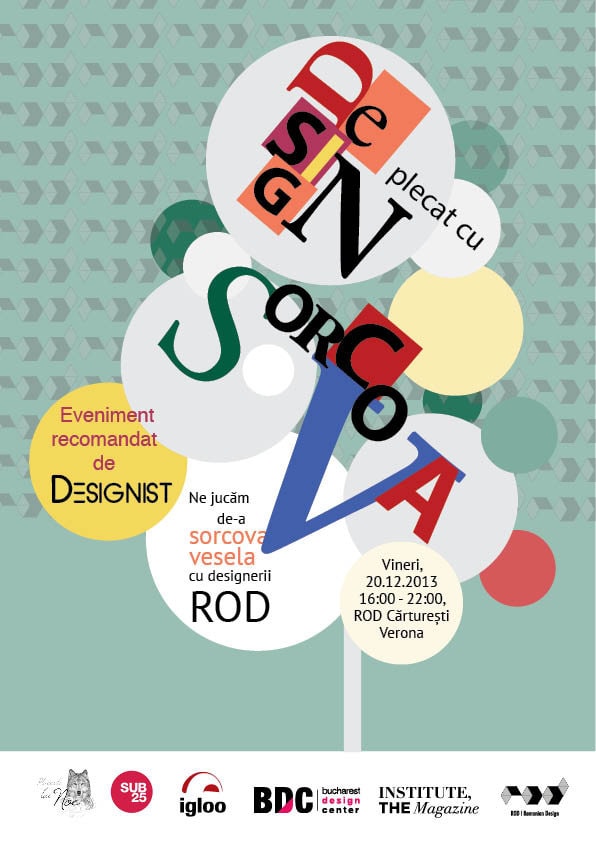 Design plecat cu sorcova