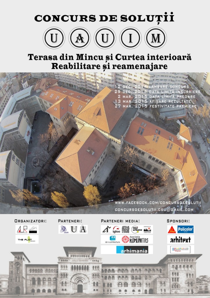 CONCURS de soluții pentru Terasa și Curtea interioară UAUIM