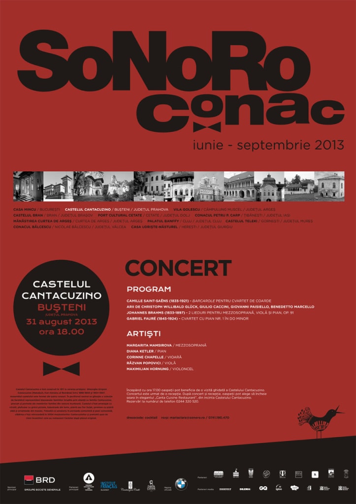 Castelul Cantacuzino îşi deschide porţile pentru SoNoRo Conac