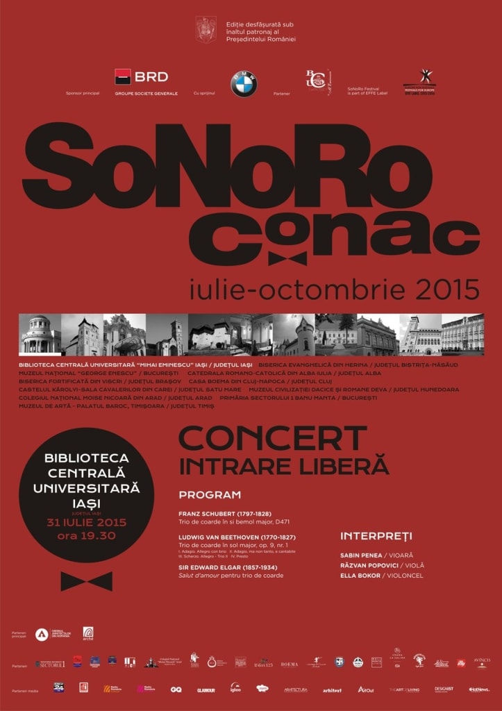 A treia ediție SoNoRo Conac se deschide la Biblioteca Universitară „Mihai Eminescu” din Iași