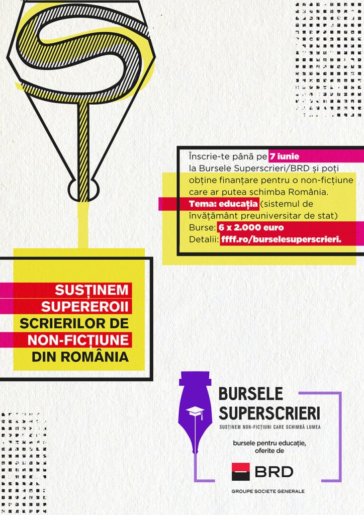 Bursele Superscrieri: 12.000 de euro pentru proiecte jurnalistice despre educaţie