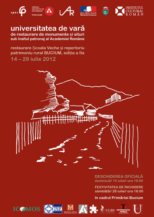 Restaurare Şcoala Veche şi Repertoriu patrimoniu rural BUCIUM, ediţia a II-a