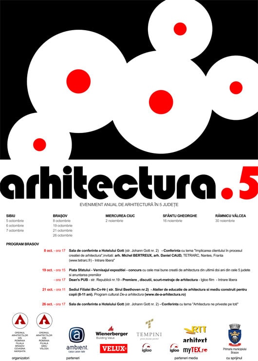 Arhitecţii din centrul ţării se întrec la Sibiu si Brasov