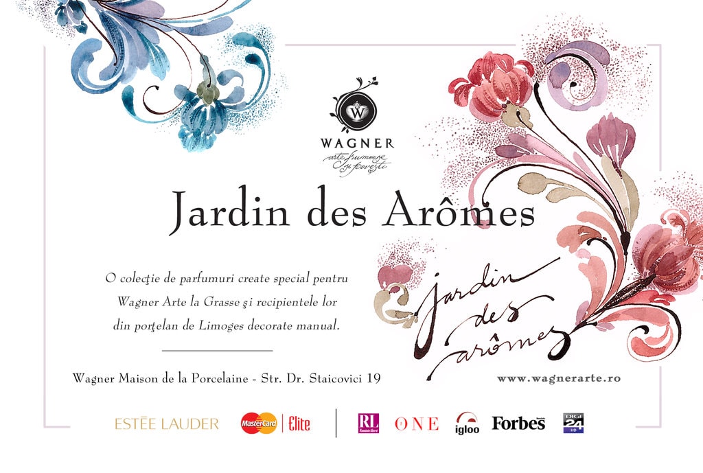 Wagner Arte lansează “Jardin des Arômes”, o colecţie de parfumuri de interior şi recipientele acestora din porţelan.