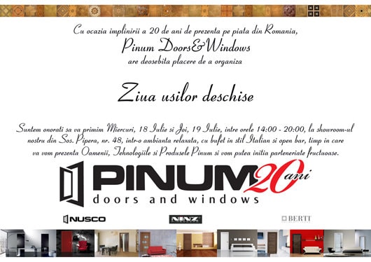 Igloo vă recomandă „Ziua uşilor deschise” la Pinum