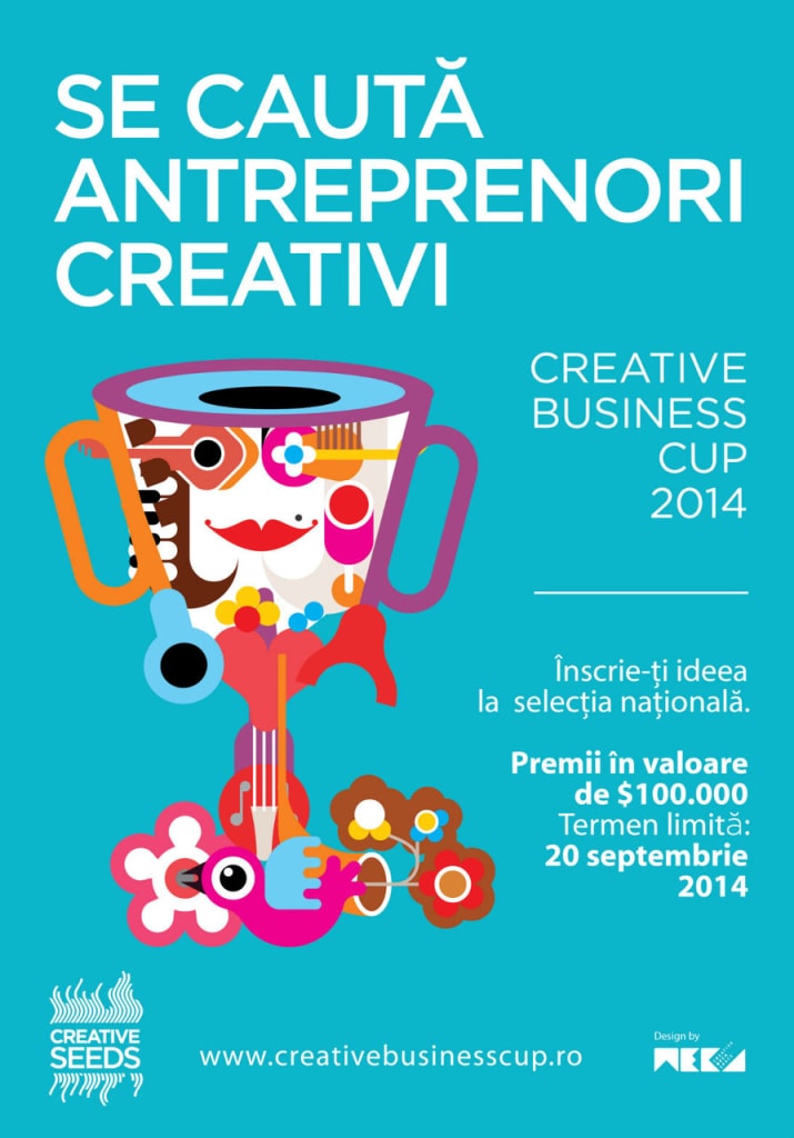 Se caută antreprenori creativi. Înscrieri la competiția internațională Creative Business Cup