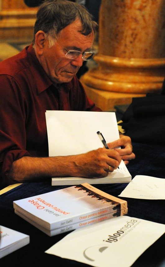 Jan Gehl a fost prezent miercuri la Bucureşti pentru lansarea cărţii “Oraşe pentru oameni”