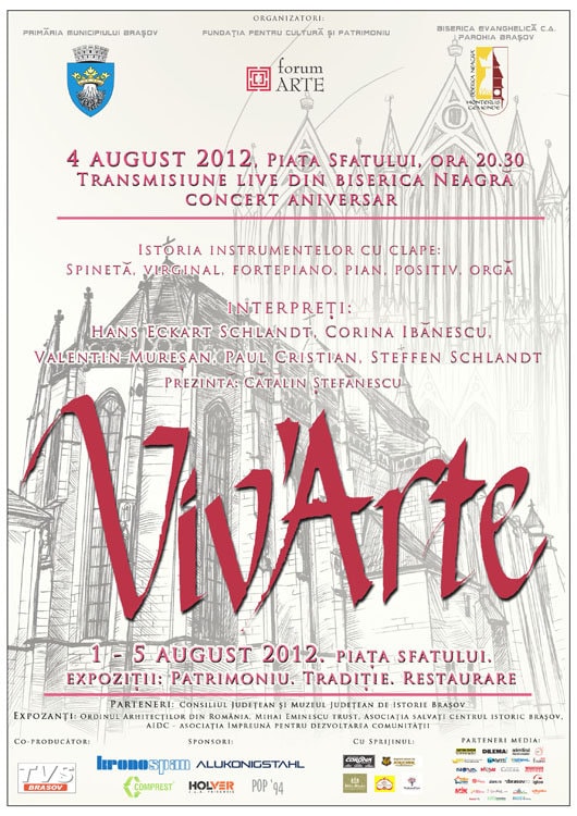 Viv’Arte – muzică şi patrimoniu într-o simbioză inedită la Braşov!