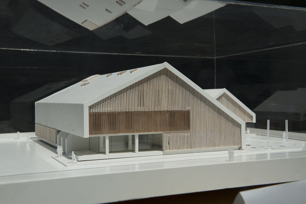 Expoziție de arhitectură în cadrul 