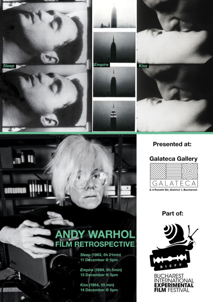 Retrospectivă Andy Warhol: Sleep / Empire / Kiss