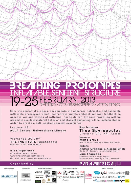 Parametrica [digi fab school] aduce designul computational sub lumina reflectoarelor