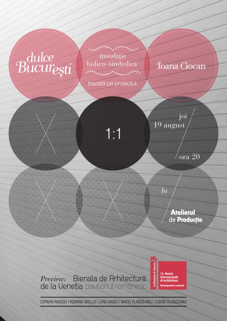 „Dulce Bucureşti”: instalaţie ludico-simbolică la Atelierul de Producţie