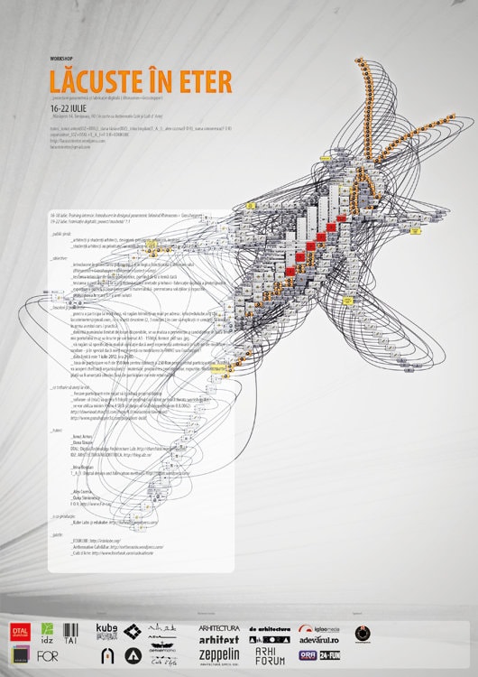 LĂCUSTE ÎN ETER – workshop de proiectare parametrică şi fabricaţie digitală.