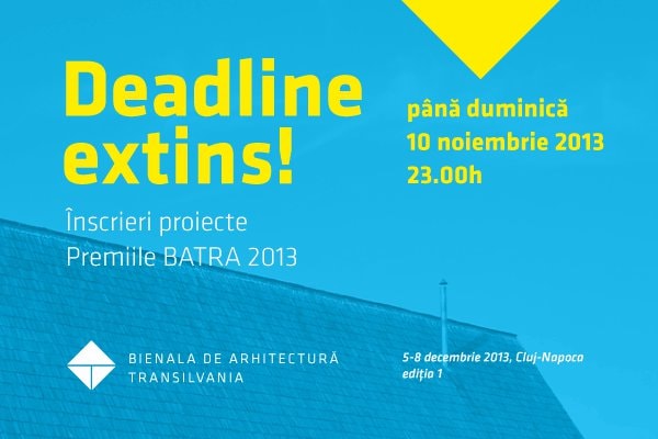 Premiile BATRA 2013 – s-a prelungit termenul de înscriere a proiectelor