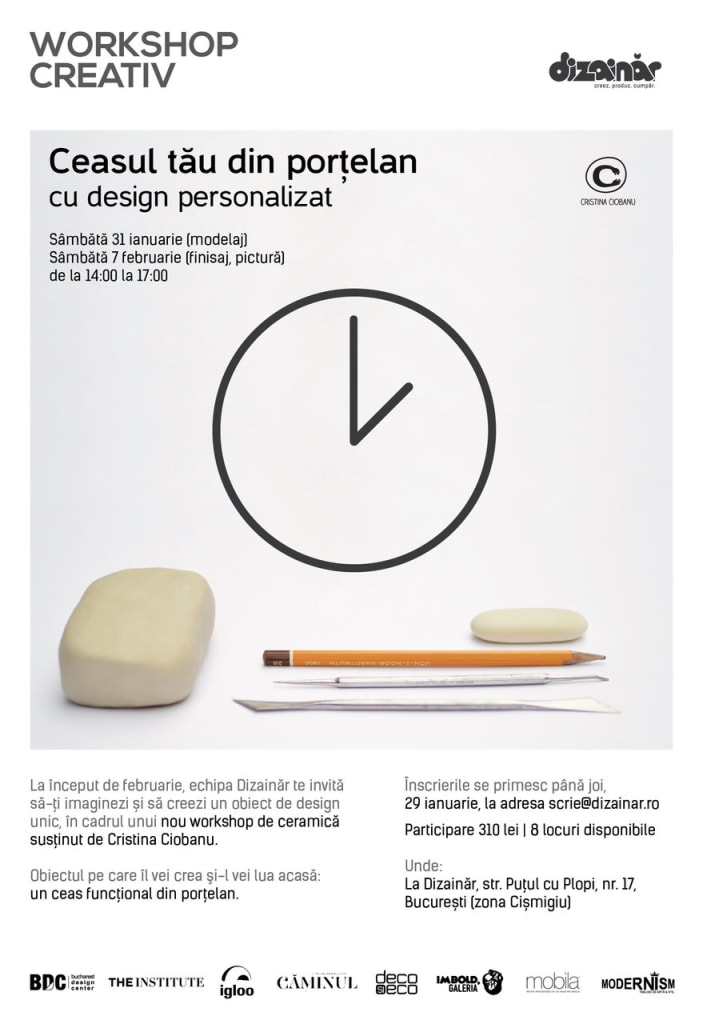 Workshop de ceramică @Dizainăr