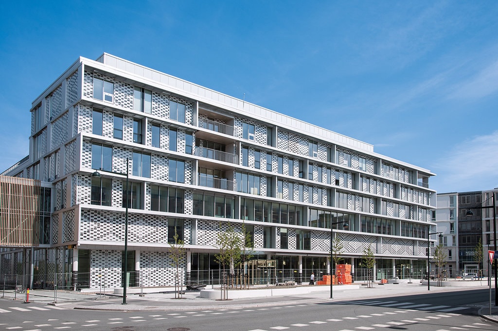 Arhitectură de sticlă pentru spitalul St. Olav din Trondheim, Norvegia