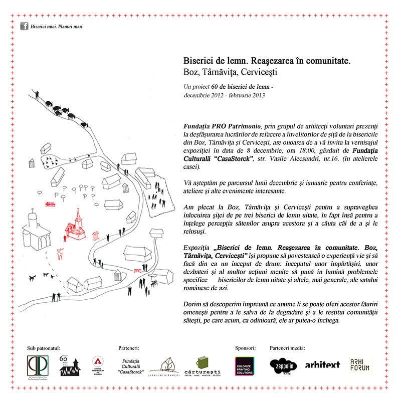 Biserici de lemn. Reaşezarea în comunitate. Boz, Târnăviţa, Cerviceşti.