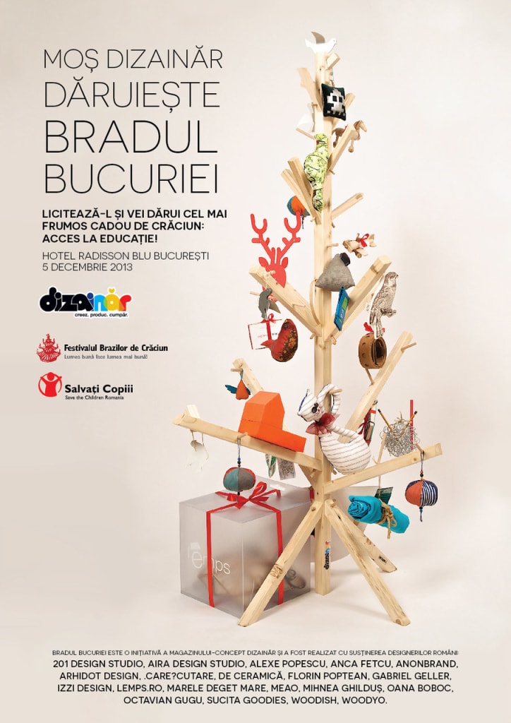 Licitează Bradul Bucuriei şi vei dărui cel mai frumos cadou de Crăciun: acces la educaţie!