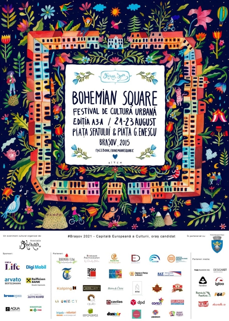 Bohemian Square – Festival de Cultură Urbană, aduce la Braşov „Ferestrele Lumii”
