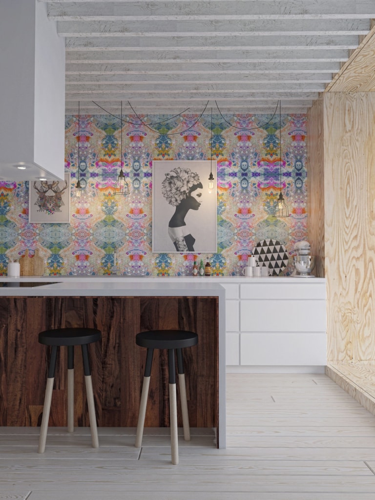 Colecția Home Deco by Marie Nouvelle. Plăcuţe ceramice şi tapet cu imprimeuri picturale