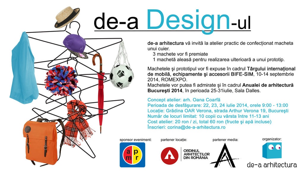 Atelier pentru copii: de-a Design-ul