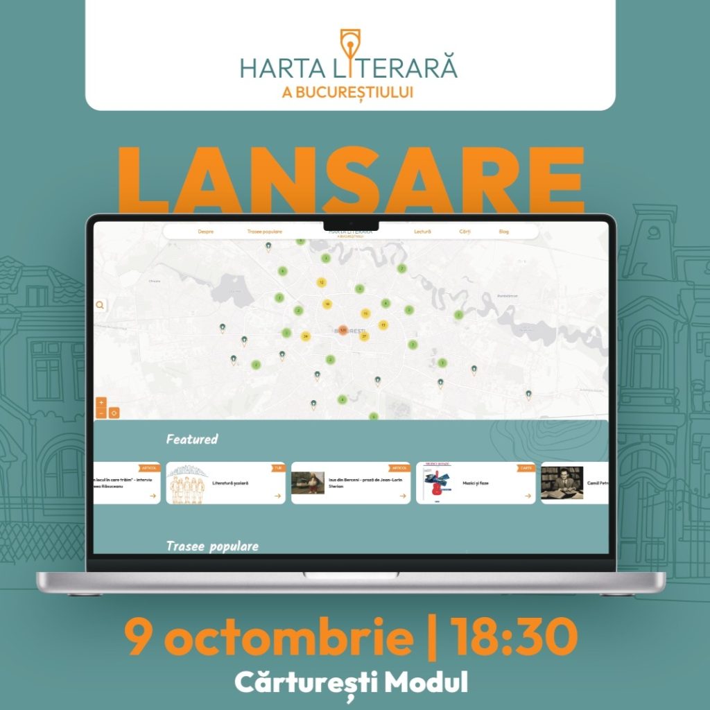 Se lansează Harta Literară, proiectul care pune cărțile pe harta interactivă a orașului!