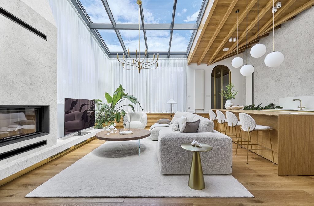 Lumină și tactilitate. Gentle Glow, un proiect Dofinteriors